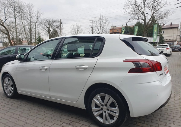 Peugeot 308 cena 37900 przebieg: 173299, rok produkcji 2019 z Warszawa małe 436